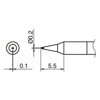 T50系列替换烙铁头HAKKO白光T50-KN（10 件装）